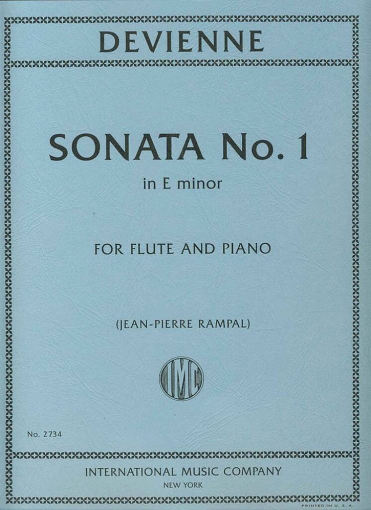 Devienne- Sonata in E Minor Op. 58 No. 1 for Flute and Piano (IMC)