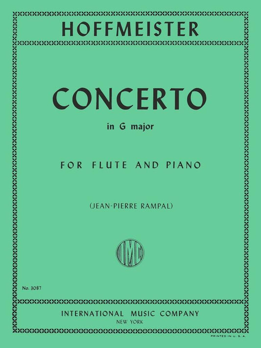 Hoffmeister- Concerto No. 8 in G major for Flute and Piano