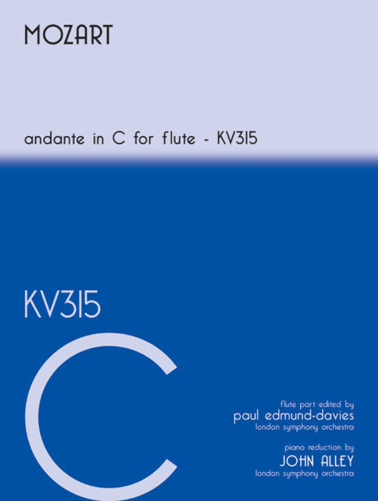 Mozart- Andante in C Major KV315 for Flute and Piano (Kevin Mayhew)