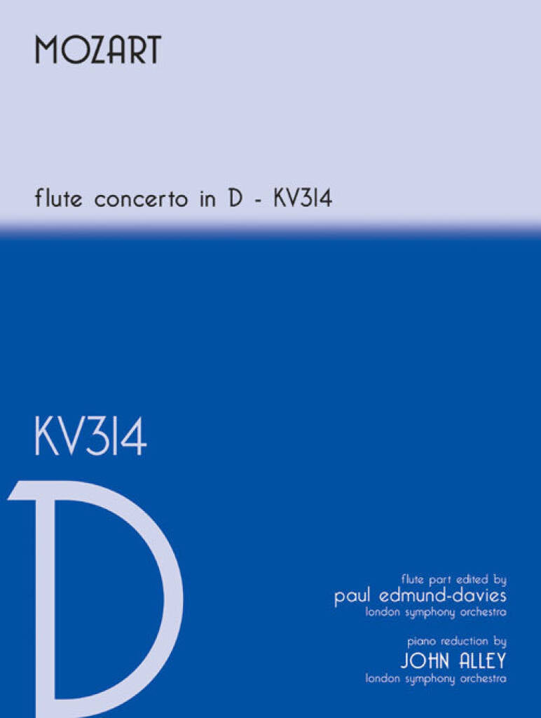 Mozart- Flute Concerto No 2 in D Major K314 for Flute and Piano (Kevin Mayhew)
