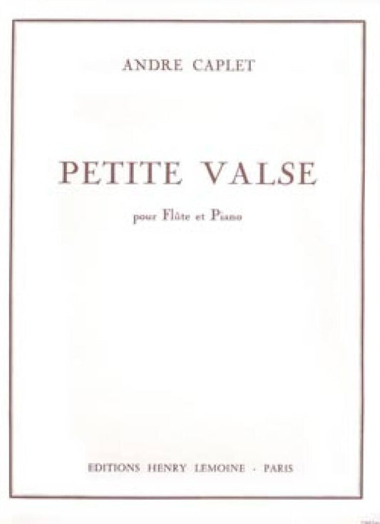 Caplet- Petite Valse for Flute and Piano