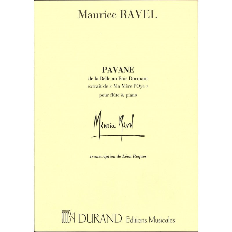Ravel- Pavane de la Belle au Bois Dormant for Flute and Piano