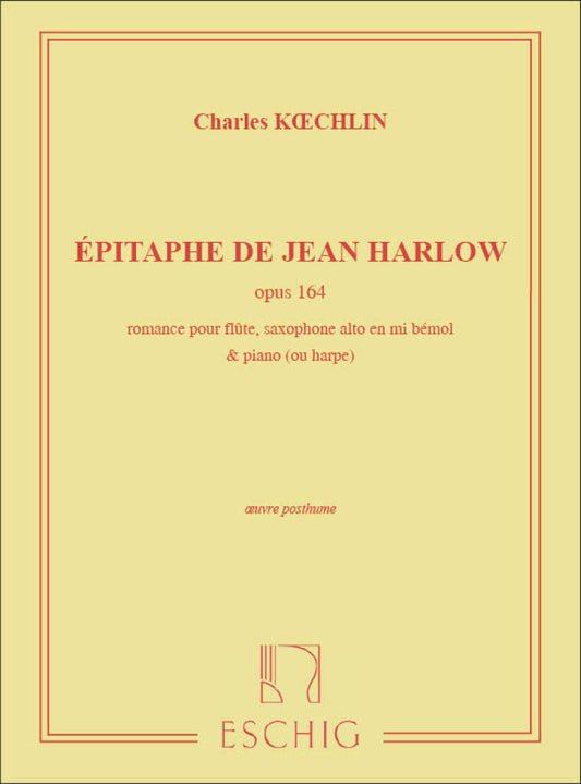 Koechlin- Épitaphe de Jean Harlow