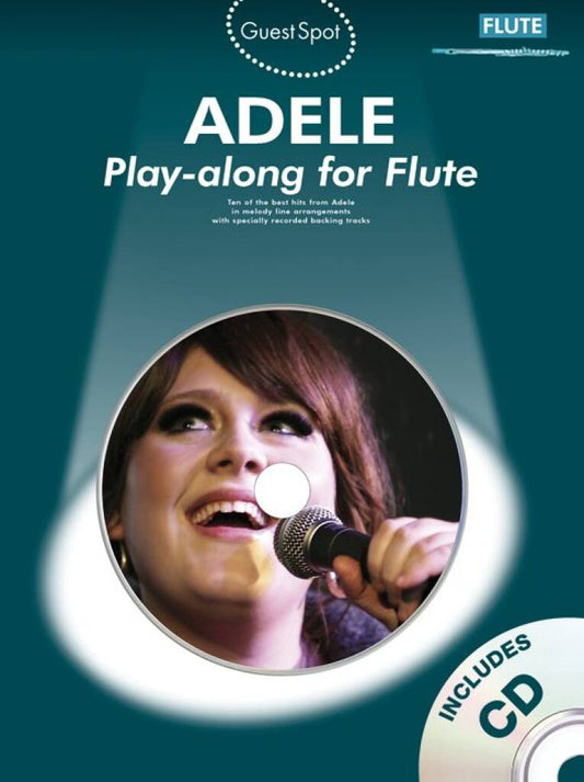 Guest Spot: Adele paperback cover illustrating Adele singing on a blue background