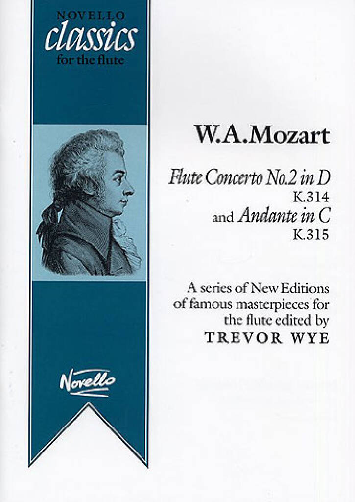 Mozart- Concerto No 2 in D K314 & Andante in C K315 for Flute and Piano (Novello)