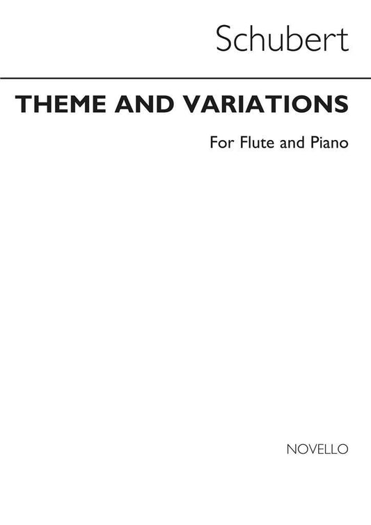 Schubert- Theme and Variations D935 No 3 for Flute and Piano
