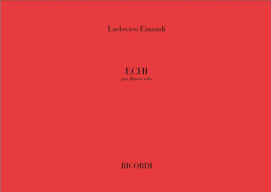 Einaudi- Echi for Solo Flute