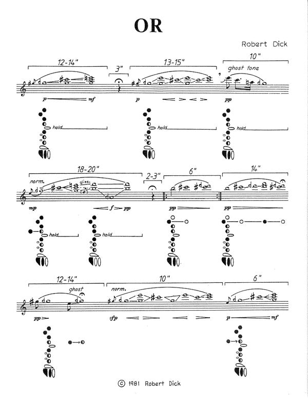Dick- OR for Flute Alone