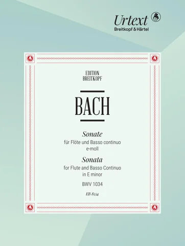 JS Bach Sonata in E Minor BWV 1034-Flute and Basso Continuo