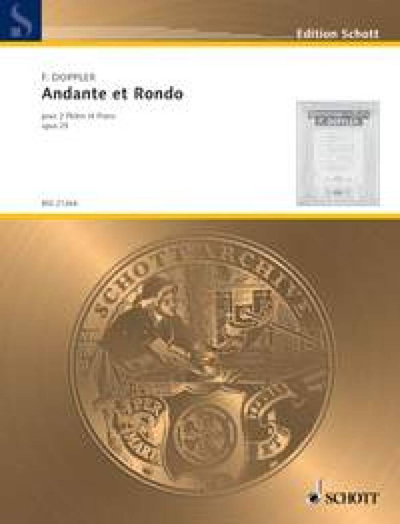 Doppler- Andante and Rondo Op. 25 for Two Flutes and Piano (Schott)