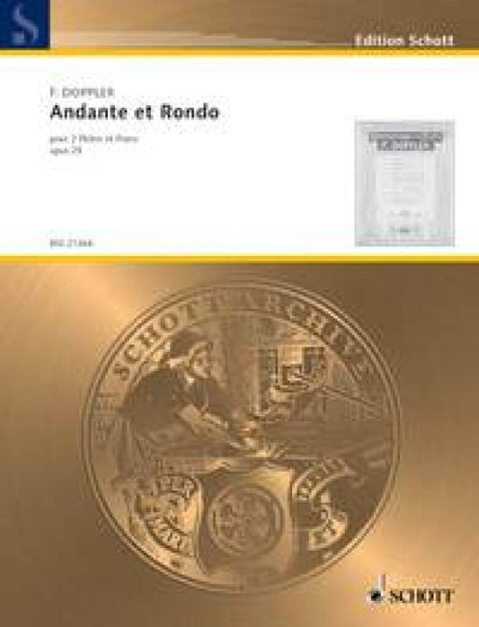 Doppler- Andante and Rondo Op. 25 for Two Flutes and Piano (Schott)