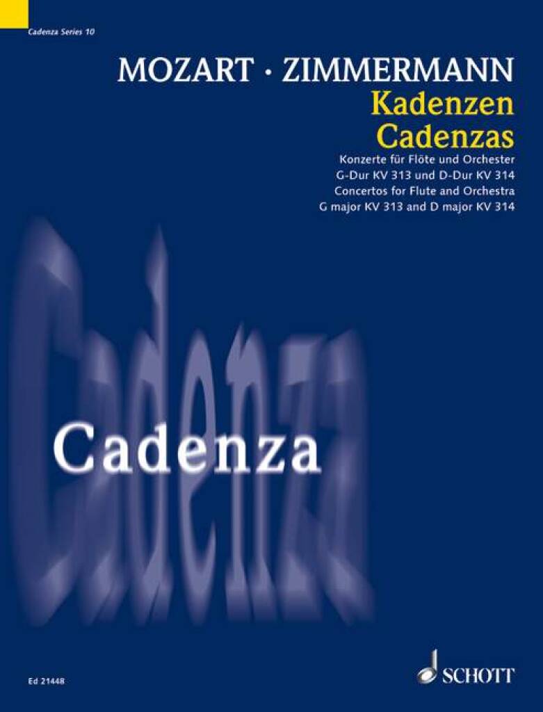 Zimmermann- Cadenzas for Mozart Flute Concertos KV313 and KV314 (Schott)