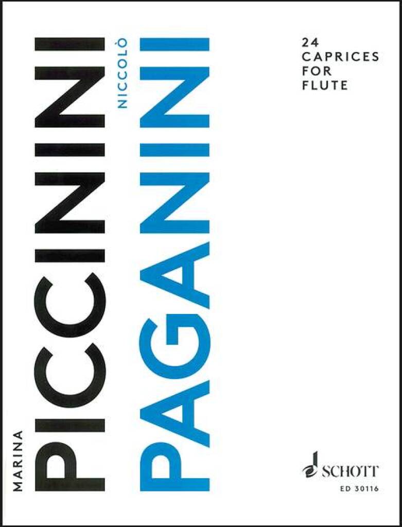 Paganini- 24 Caprices Op. 1 for Solo Flute (Schott)