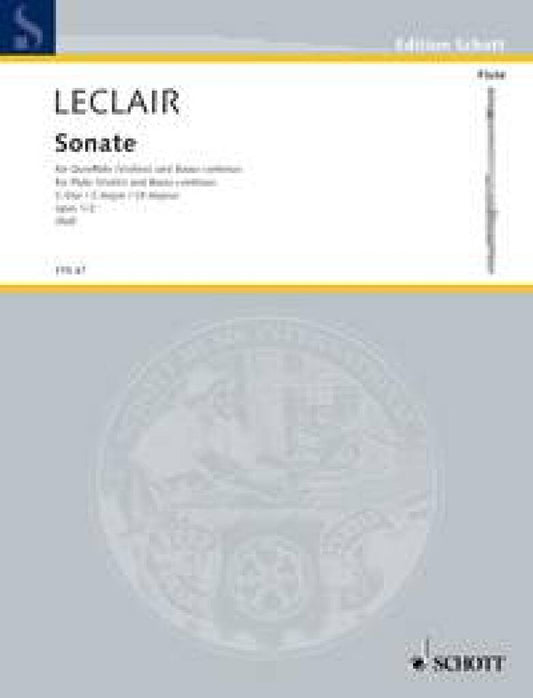 Leclair- Sonata in C for Flute and Basso Continuo (Schott)