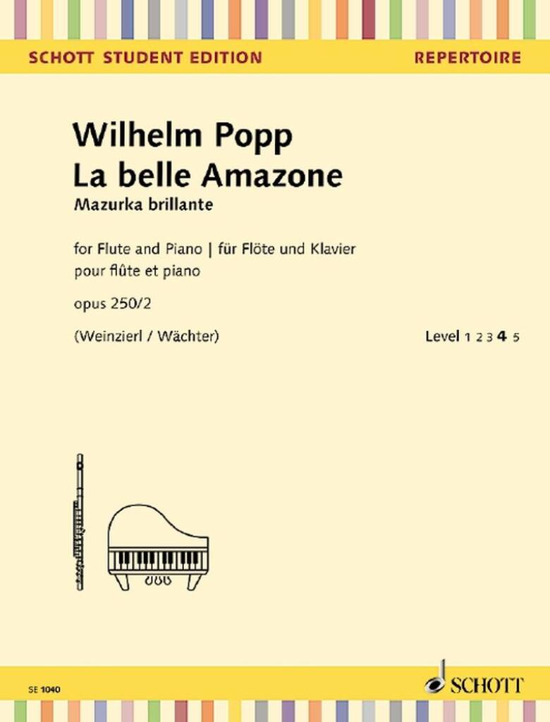 Popp- La Belle Amazone for Flute and Piano