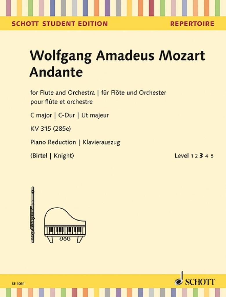 Mozart- Andante in C Major KV315 for Flute and Piano (Schott)
