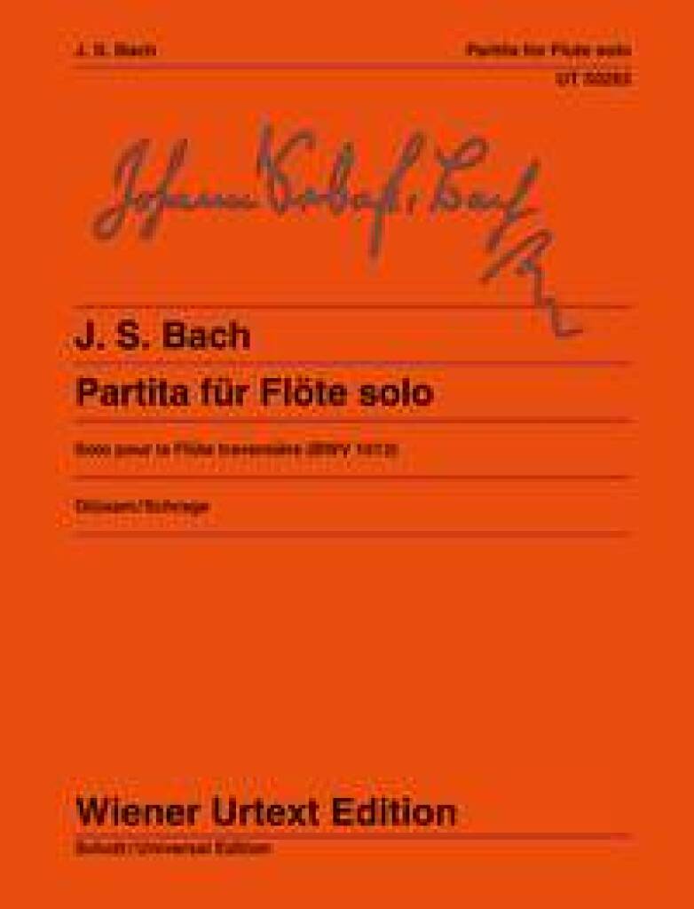 JS Bach Partita BWV1013 for Solo Flute-Wiener Urtext Edition