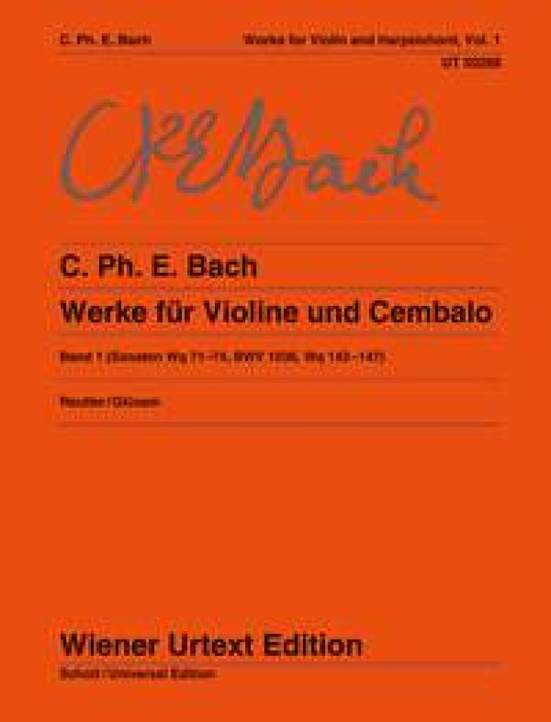 CPE Bach Flute Sonatas Band 1