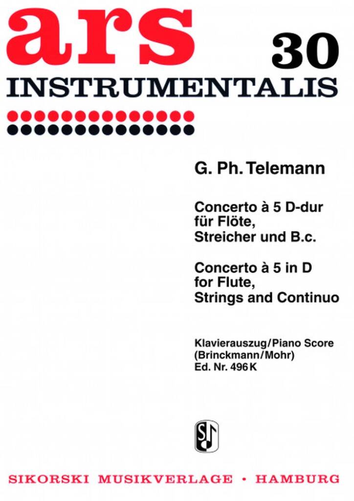 Telemann- Concerto à 5 in D Major for Flute and Piano