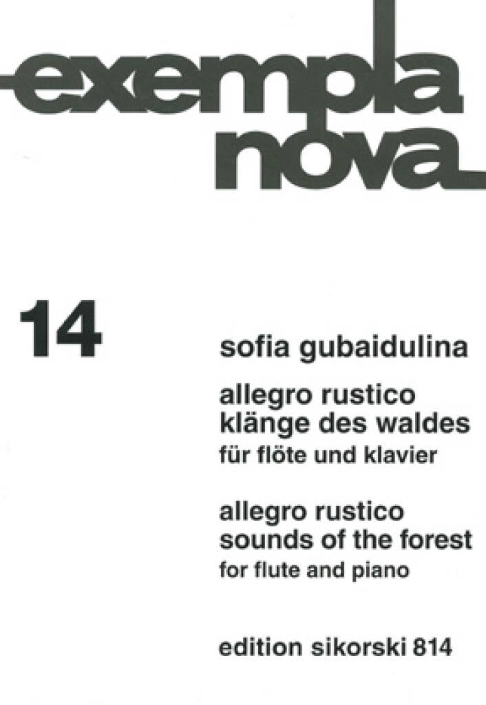 Gubaidulina- Allegro Rustico Sounds Of The Forest for Flute and Piano