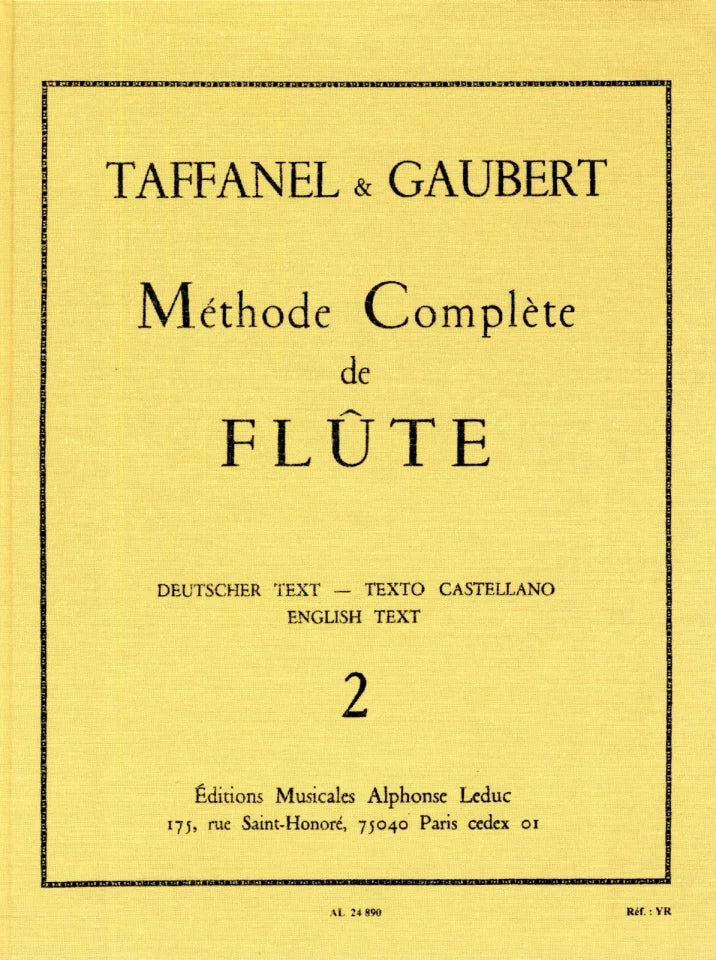 Taffanel/Gaubert- Méthode Complète de Flûte (Leduc)