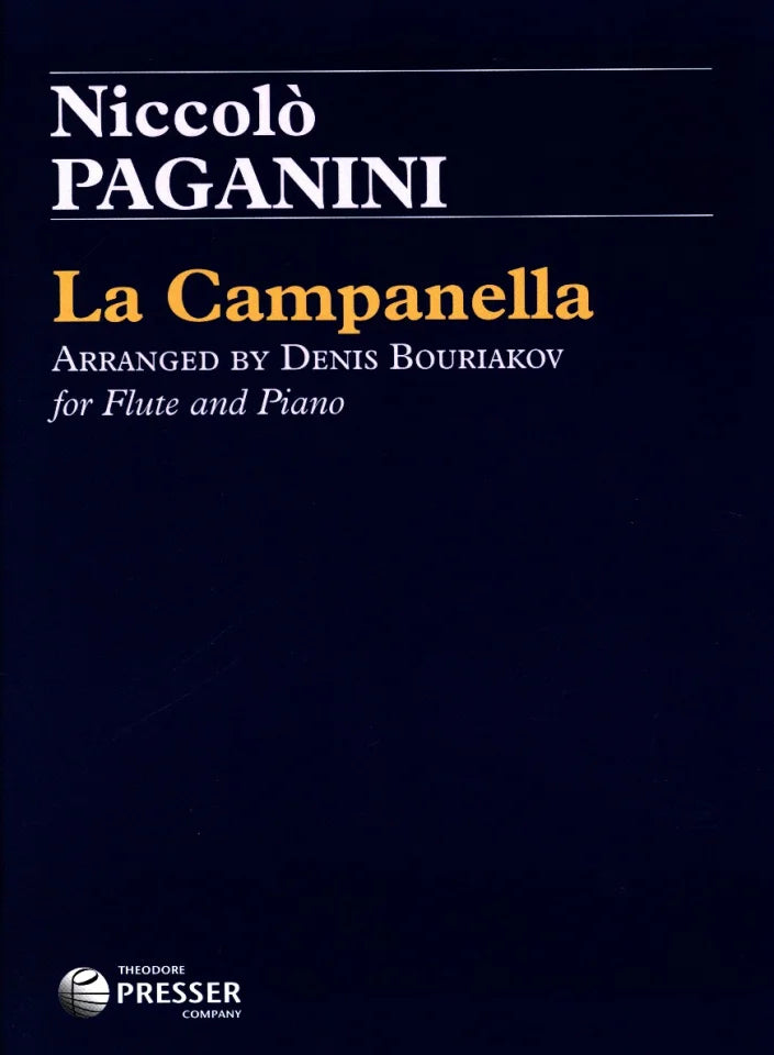 Paganini- La Campanella for Flute and Piano (ed. Bouriakov)