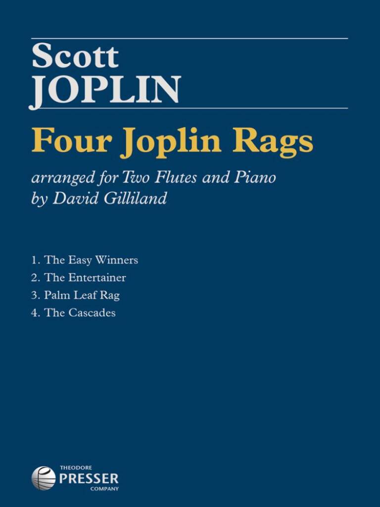 Joplin- Four Joplin Rags for Two Flutes and Piano