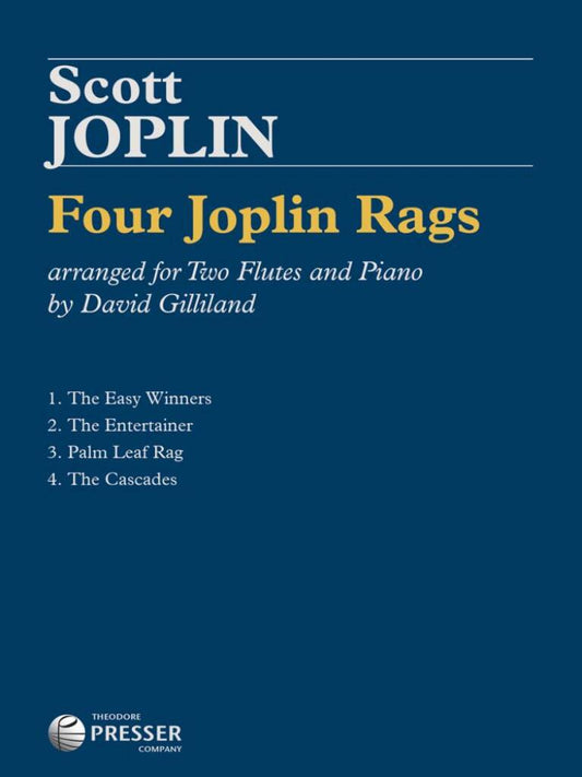 Joplin- Four Joplin Rags for Two Flutes and Piano
