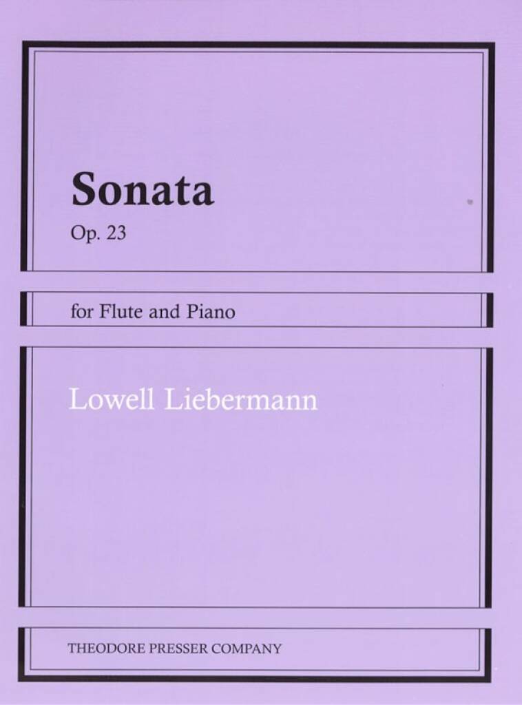Liebermann- Flute Sonata Op.23 for Flute and Piano