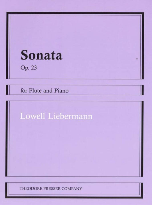 Liebermann- Flute Sonata Op.23 for Flute and Piano