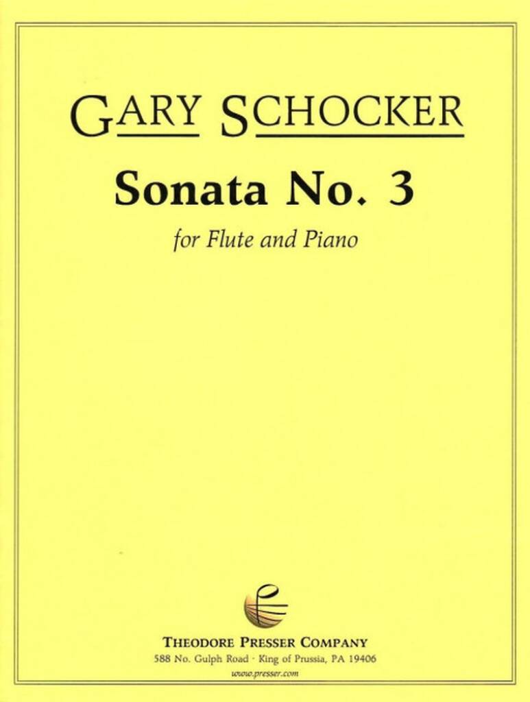 Schocker- Sonata No.3 for Flute and Piano