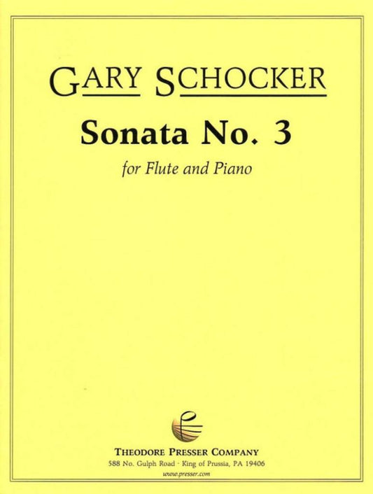 Schocker- Sonata No.3 for Flute and Piano
