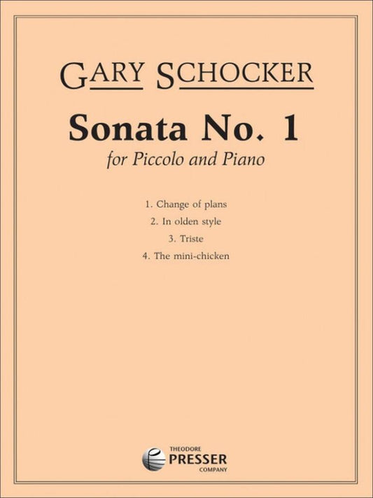 Schocker Sonata No 1 for Piccolo and Piano