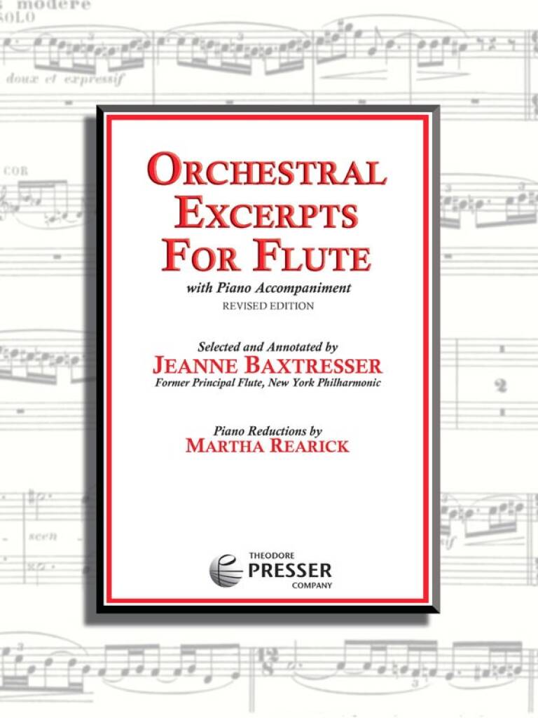 Jeanne Baxtresser Orchestral Excerpts for Flute front cover