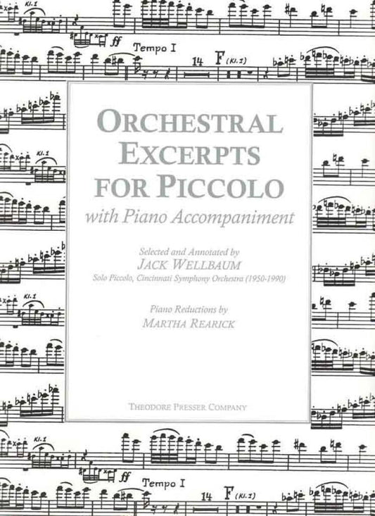 Orchestral Excerpts for Piccolo-Wellbaum-Theodore Presser