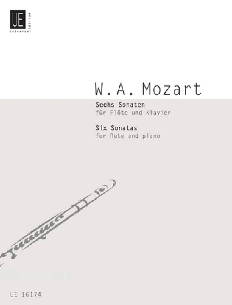 Mozart- Six Sonatas for Flute and Piano (Universal Edition)