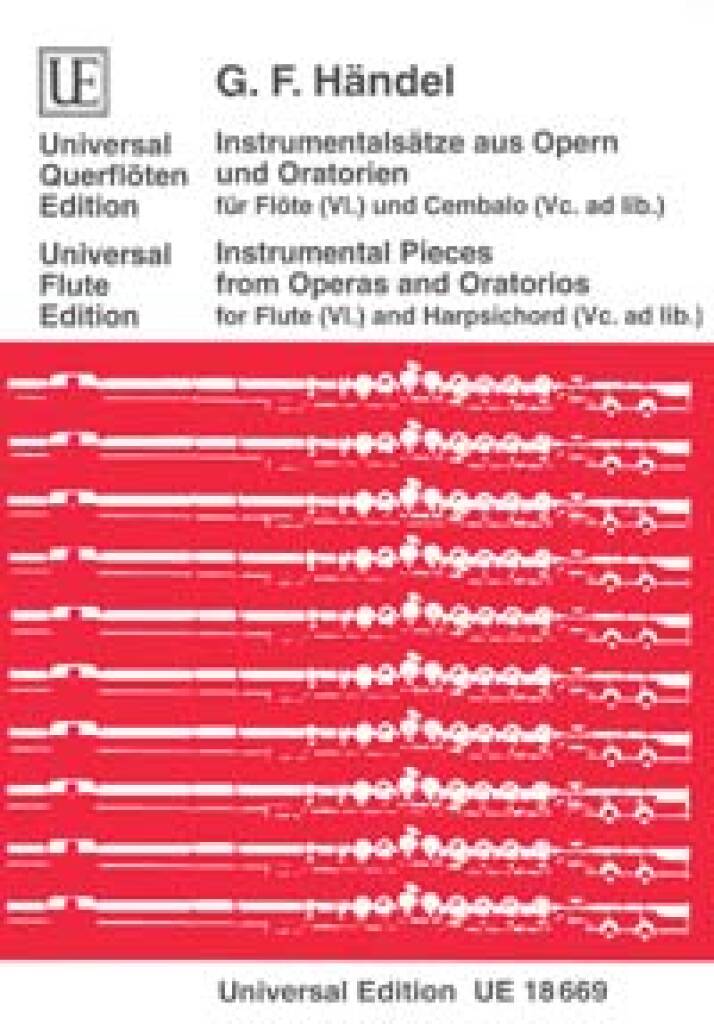 Handel- Instrumental Pieces from Operas and Oratorios for Flute and Harpsichord