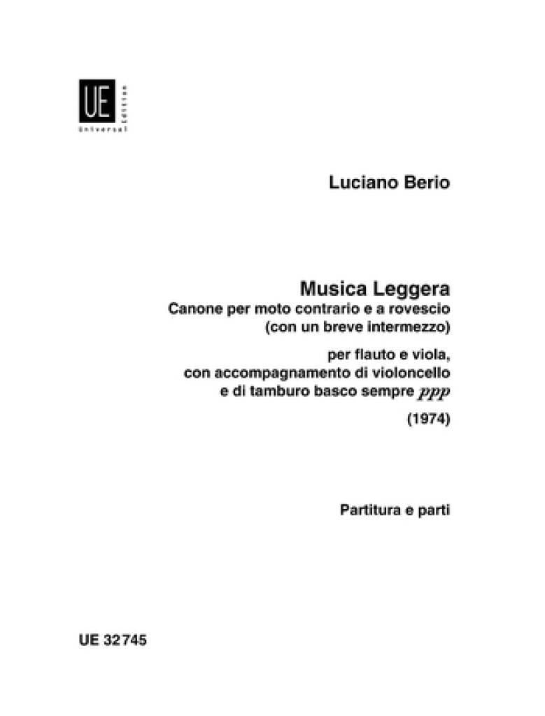 Berio- Musica Leggera for Flute, Viola and Cello