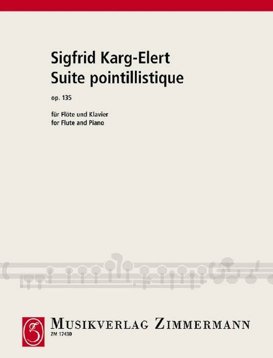 Karg-Elert- Suite Pointilliste Op 135 for Flute and Piano