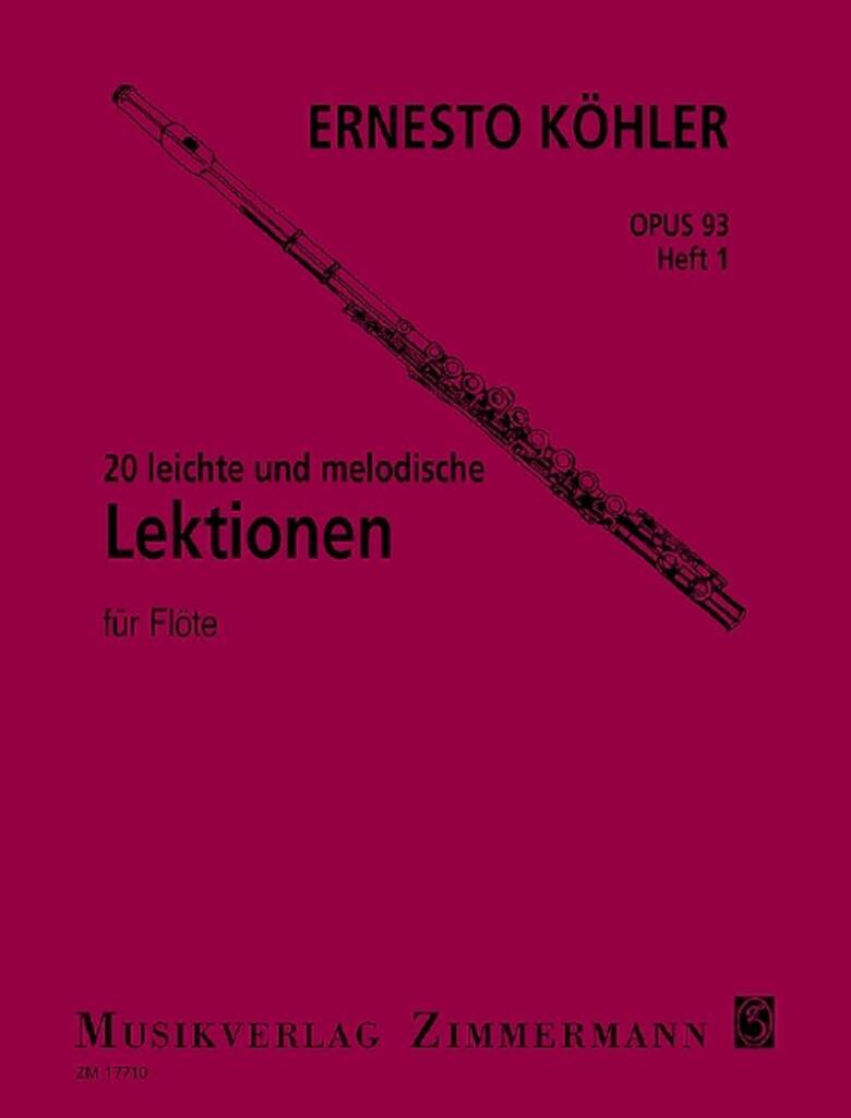 Köhler- 20 Easy Melodic Progressive Op. 93 (Zimmermann)
