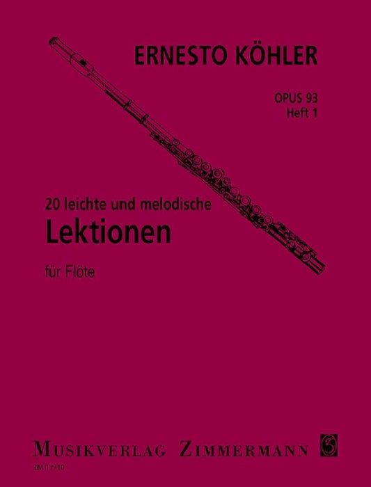 Köhler- 20 Easy Melodic Progressive Op. 93 (Zimmermann)