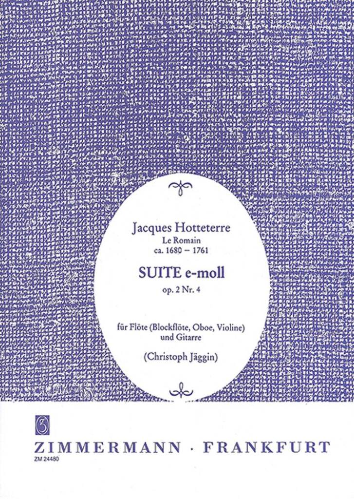 Hotteterre- Suite in E minor Op. 2 No. 4 for Flute and Guitar