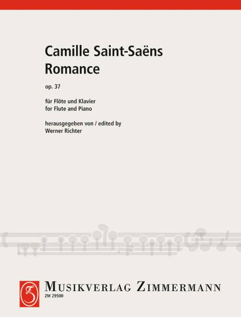 Saint-Saëns- Romance Op.37 for Flute and Piano (Zimmermann)