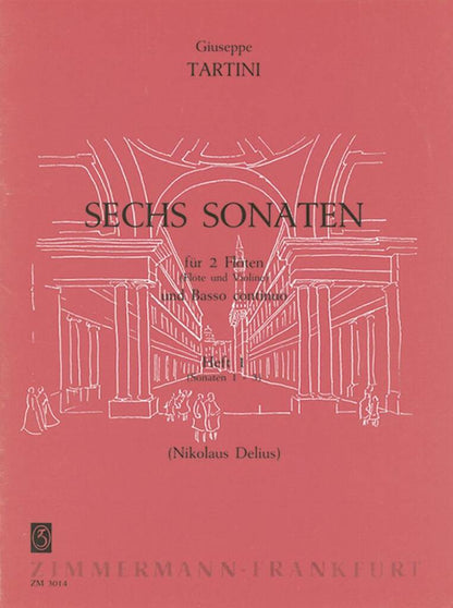 Tartini- 6 Sonatas for 2 flutes with basso continuo