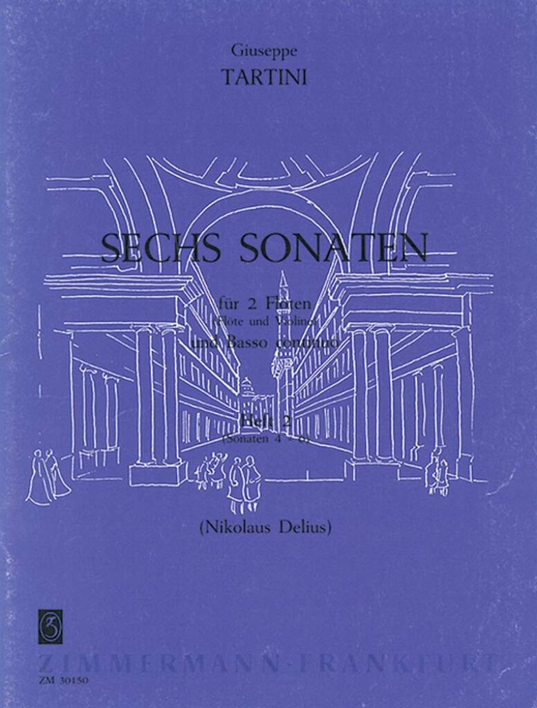 Tartini- 6 Sonatas for 2 flutes with basso continuo