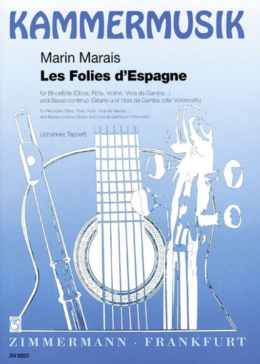 Marais- Les Folies d’Espagne for Flute and Basso Continuo (Zimmerman)
