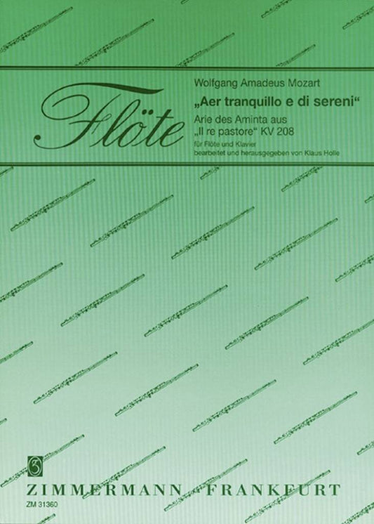 Mozart- Aer Tranquillo e di Serini for Flute and Piano