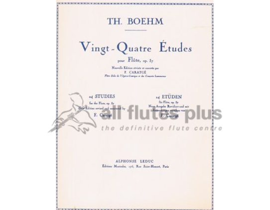Boehm Twenty-Four Etudes Opus 37 for Flute