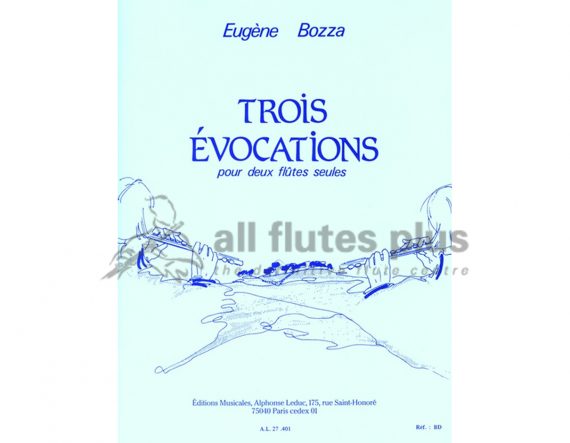 Bozza 3 Evocations-2 flutes-Leduc