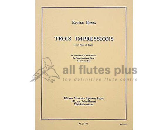 Bozza Trois Impressions-Flute and Piano